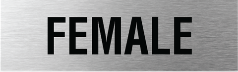 Female Sign 200x60mm SSS