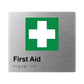 L1068 First Aid Braille Sign 200x180mm