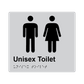 L1006 Unisex Toilet Braille Sign 200x180mm
