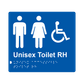 L1012 Unisex Accessible Toilet RH Braille Sign 200x180mm