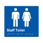 L1048 Staff Toilet Braille Sign 200x180mm
