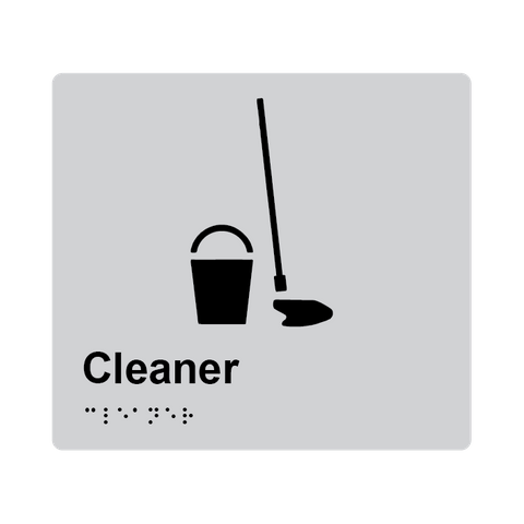 L1069 Cleaner Braille Sign 200x180mm