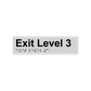L5003 Exit Level 3 Braille Sign 180x50mm