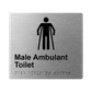 L1016 Male Ambulant Toilet Braille Sign 200x180mm