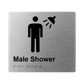 L1034 Male Shower Braille Sign 200x180mm