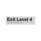 L5004 Exit Level 4 Braille Sign 180x50mm