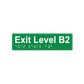 L5022 Exit Level B2 Braille Sign 180x50mm