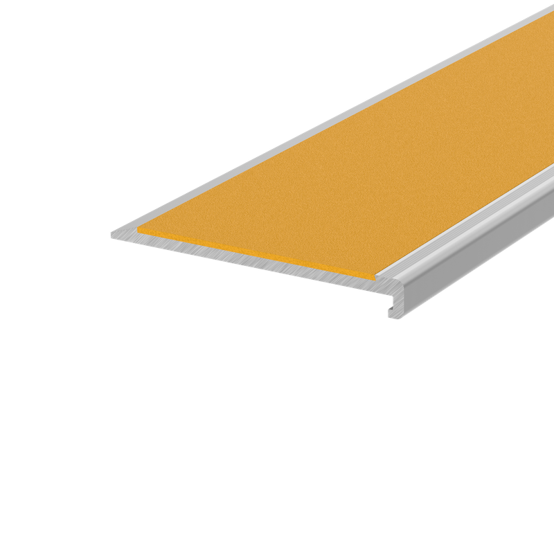 G1400-3000 Slimline Aluminium Stair Nosing with Non Slip Infill