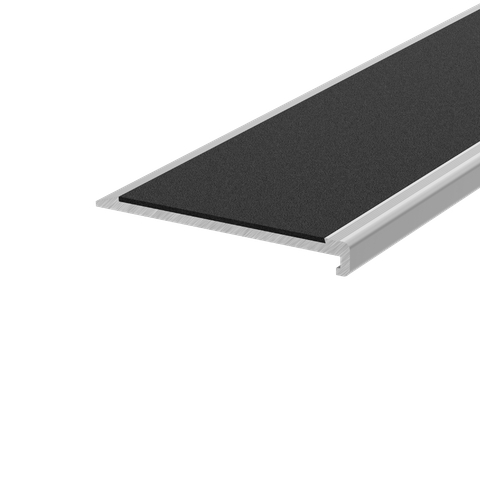 G1400-3000 Slimline Aluminium Stair Nosing with Non Slip Infill