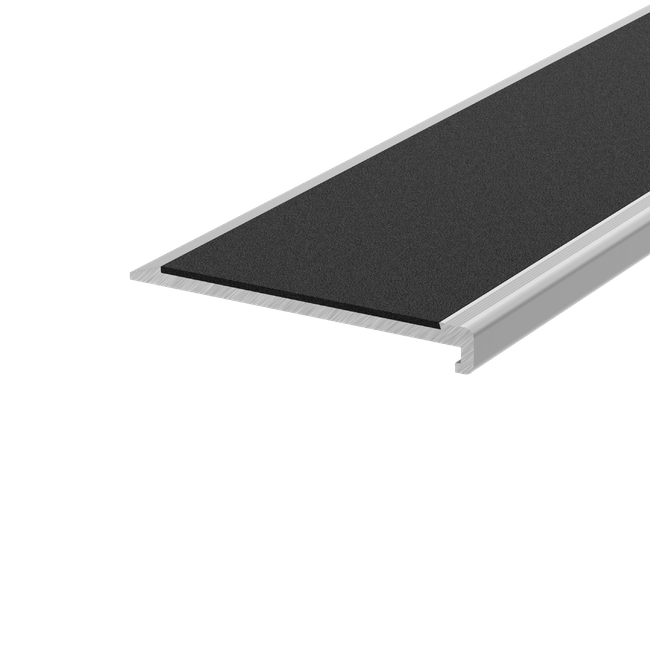 G1400-3000 Slimline Aluminium Stair Nosing with Non Slip Infill