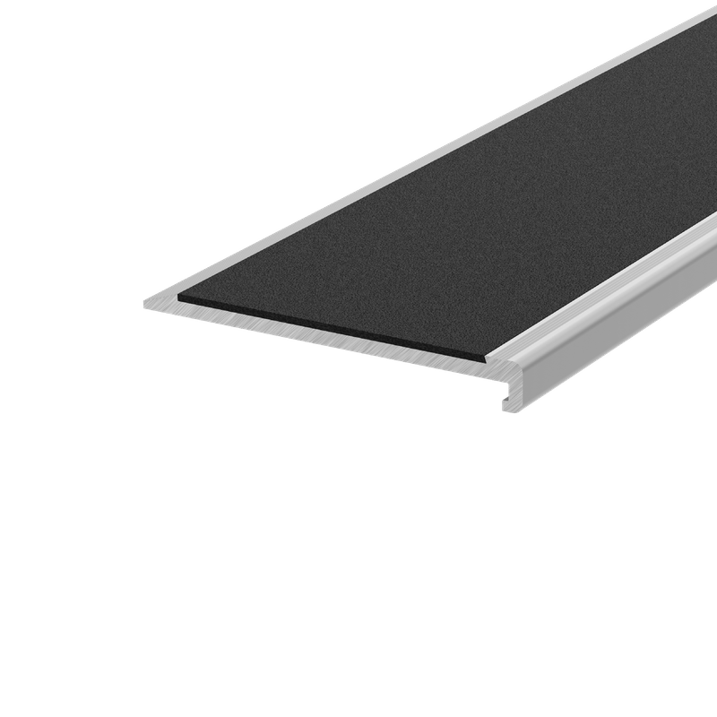 G1400-3000 Slimline Aluminium Stair Nosing with Non Slip Infill