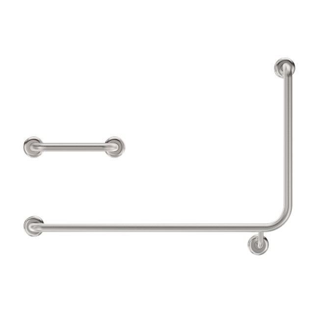90 Degree Flush Mount On Wall Cistern Grab Rail Set