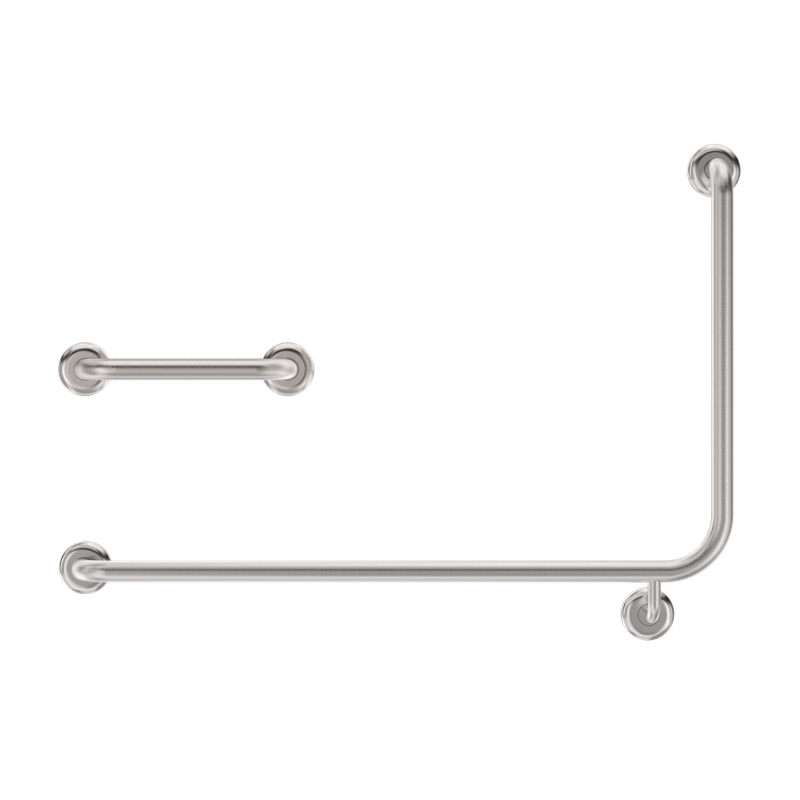 90 Degree Flush Mount On Wall Cistern Grab Rail Set