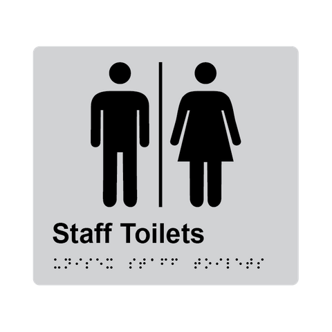 L1047 Staff Toilet (Airlock) Braille Sign 200x180mm