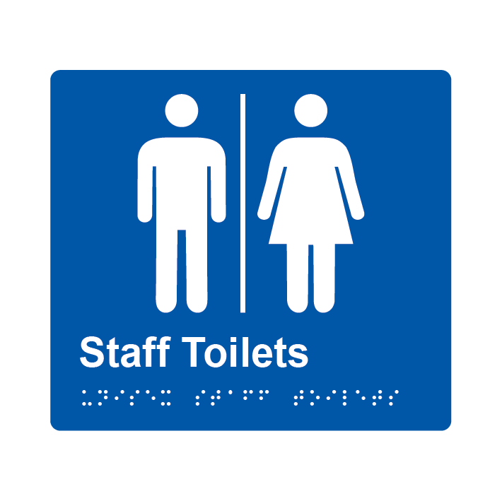 L1047 Staff Toilet (Airlock) Braille Sign 200x180mm