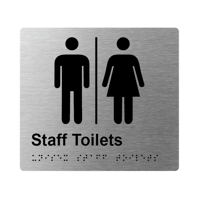 L1047 Staff Toilet (Airlock) Braille Sign 200x180mm