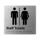 L1047 Staff Toilet (Airlock) Braille Sign 200x180mm
