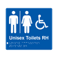 L1010 Unisex Accessible Toilets RH Airlock Braille Sign 200x180mm
