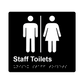 L1047 Staff Toilet (Airlock) Braille Sign 200x180mm