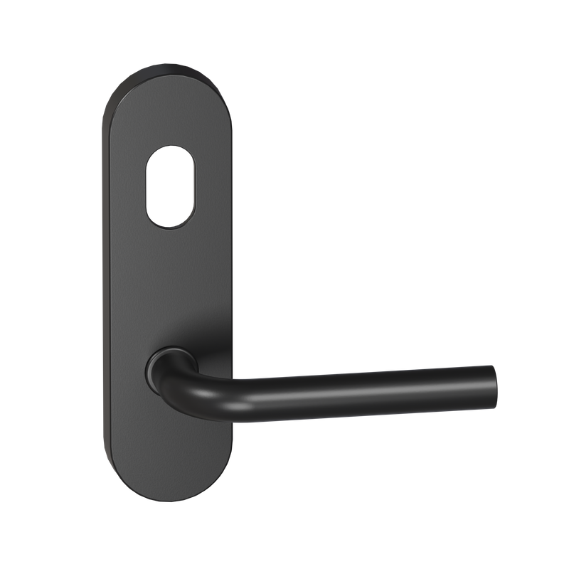 B7113 Oval Plate Lever #13 Cylinder/Concealed