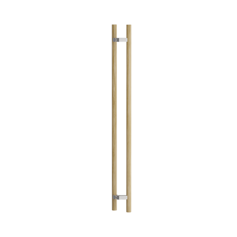 C3510 Round Section H-Pull Timber Handle Set - 1000 CTC 1200 OA