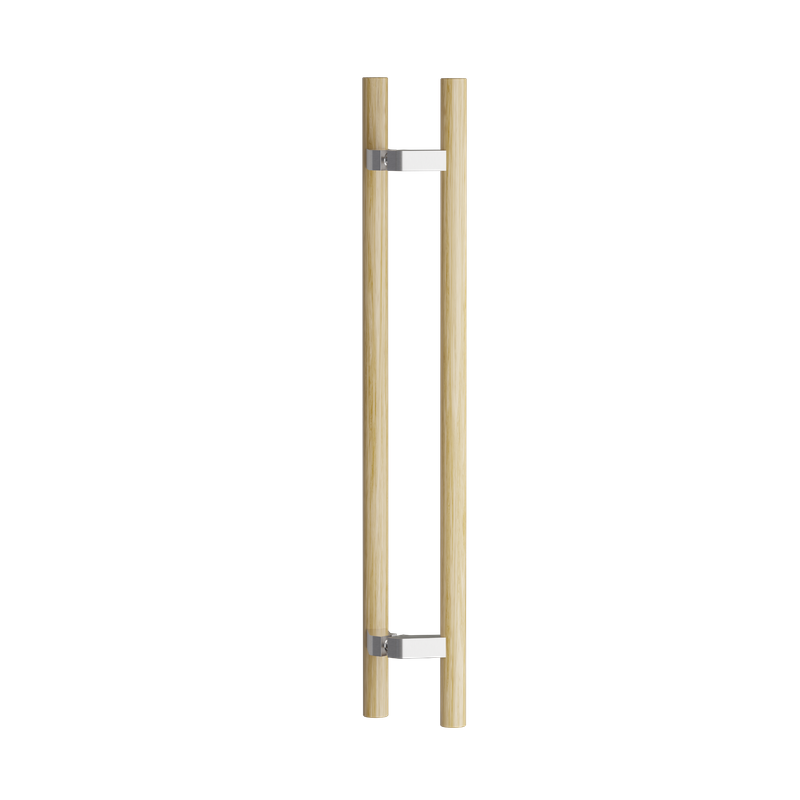 C3506 Round Section H-Pull Timber Handle Set - 600 CTC 800 OA
