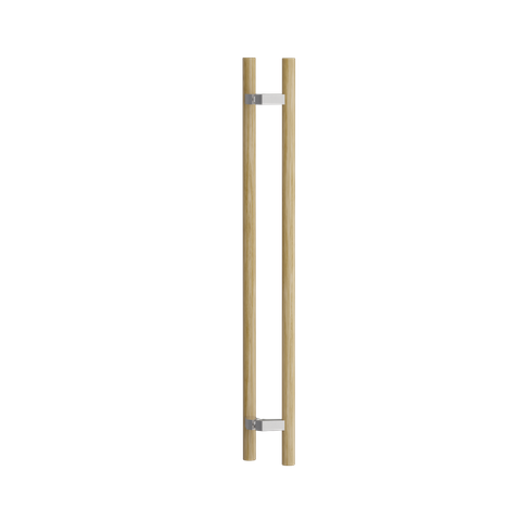 C3508 Round Section H-Pull Timber Handle Set - 800 CTC 1000 OA