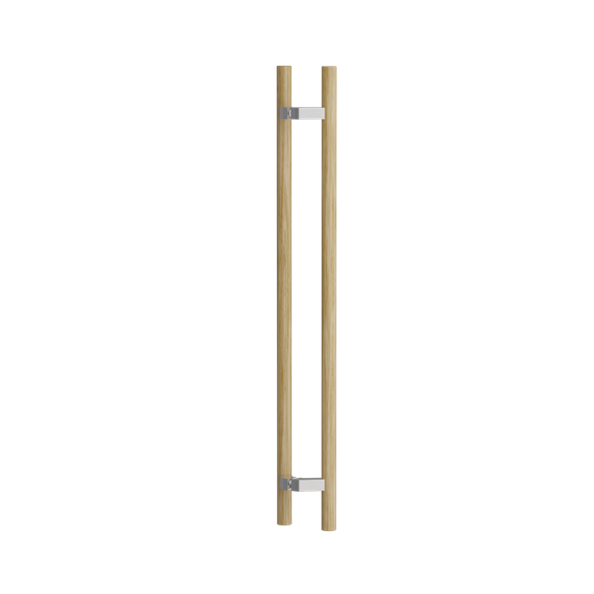 C3508 Round Section H-Pull Timber Handle Set - 800 CTC 1000 OA