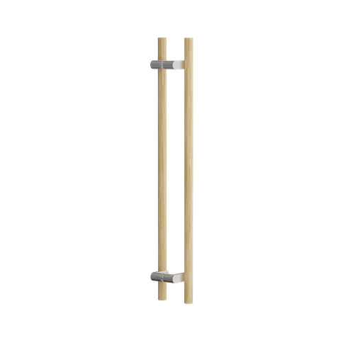 C3608 Round Section Rd Offset H-Pull Timber Handle Set- 800 CTC 1000 OA