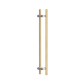 C3608 Round Section Rd Offset H-Pull Timber Handle Set- 800 CTC 1000 OA