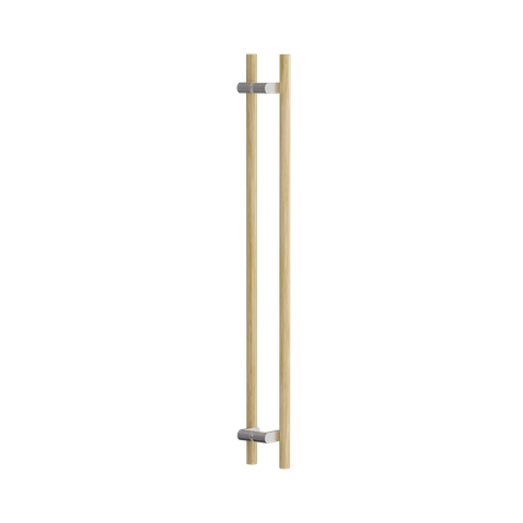 C3610 Round Section Rd Offset H-Pull Handle Set- 1000 CTC 1200 OA - Timber