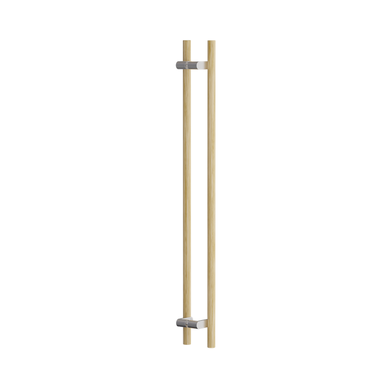 C3610 Round Section Rd Offset H-Pull Handle Set- 1000 CTC 1200 OA - Timber