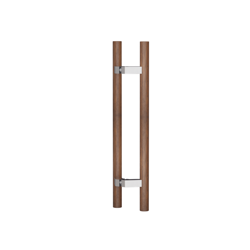 C3504 Round Section H-Pull Timber Handle Set - 400 CTC 600 OA