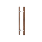 C3504 Round Section H-Pull Timber Handle Set - 400 CTC 600 OA