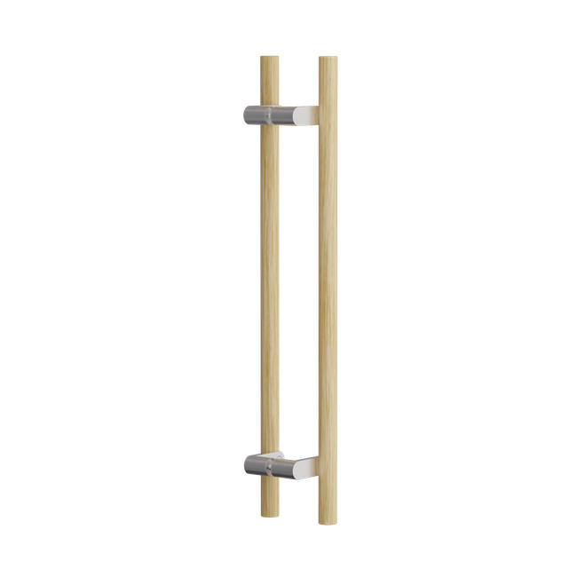 C3606 Round Section Rd Offset H-Pull Timber Handle Set- 600 CTC 800 OA