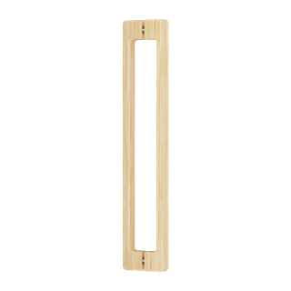 C7206 Flat Square Section Timber Handle Set 32 x 600 CTC x 650 OA OAK#