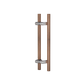 C3604 Round Section Rd Offset H-Pull Timber Handle Set- 400 CTC 600 OA