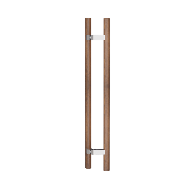 C3506 Round Section H-Pull Timber Handle Set - 600 CTC 800 OA