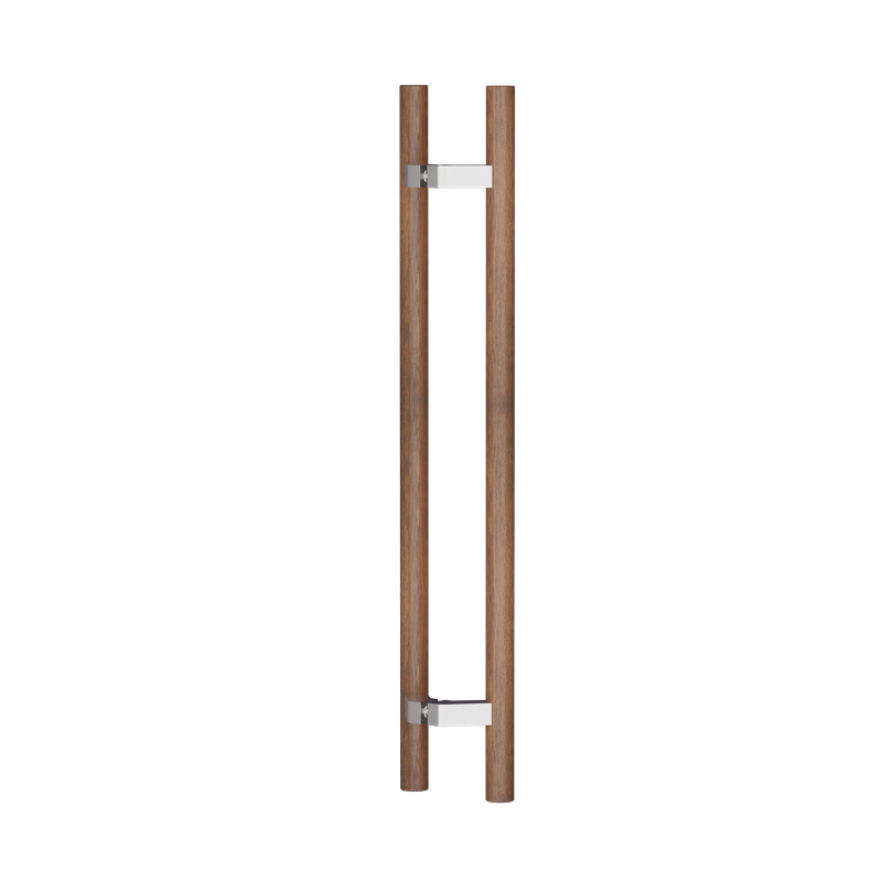 C3506 Round Section H-Pull Timber Handle Set - 600 CTC 800 OA