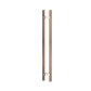 C3508 Round Section H-Pull Timber Handle Set - 800 CTC 1000 OA