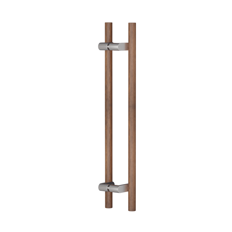 C3606 Round Section Rd Offset H-Pull Timber Handle Set- 600 CTC 800 OA