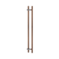 C3610 Round Section Rd Offset H-Pull Handle Set- 1000 CTC 1200 OA - Timber