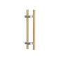 C3604 Round Section Rd Offset H-Pull Timber Handle Set- 400 CTC 600 OA