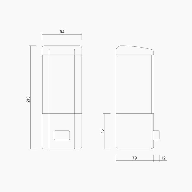 Refillable Soap Dispenser ABS Plastic