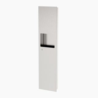 Recessed Paper Towel Dispenser And Waste Receptacle