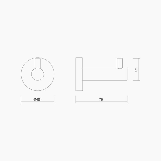 Dual Fix Robe Hook PSS