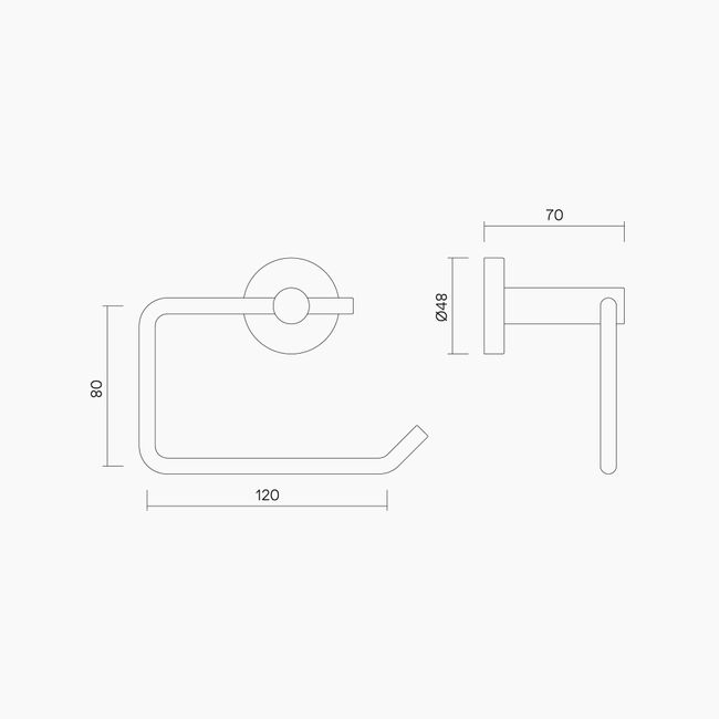 Dual Fix Toilet Roll Holder PSS