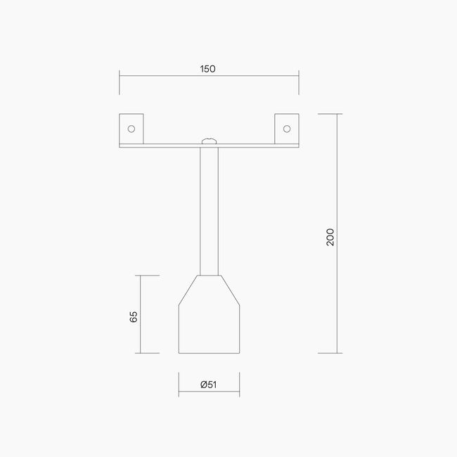 Double Fix Foot Assembly 200mm