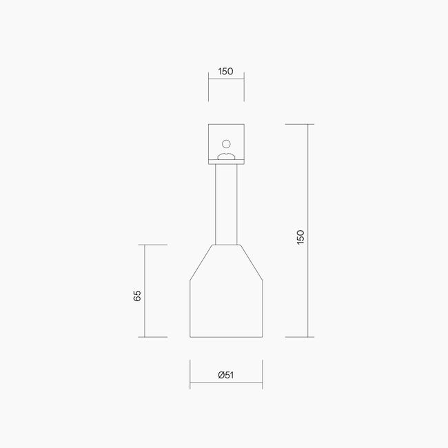 Single Fix Foot Assembly 150mm