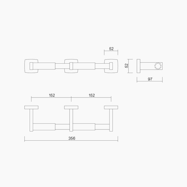 Double Toilet Roll Holder SSS